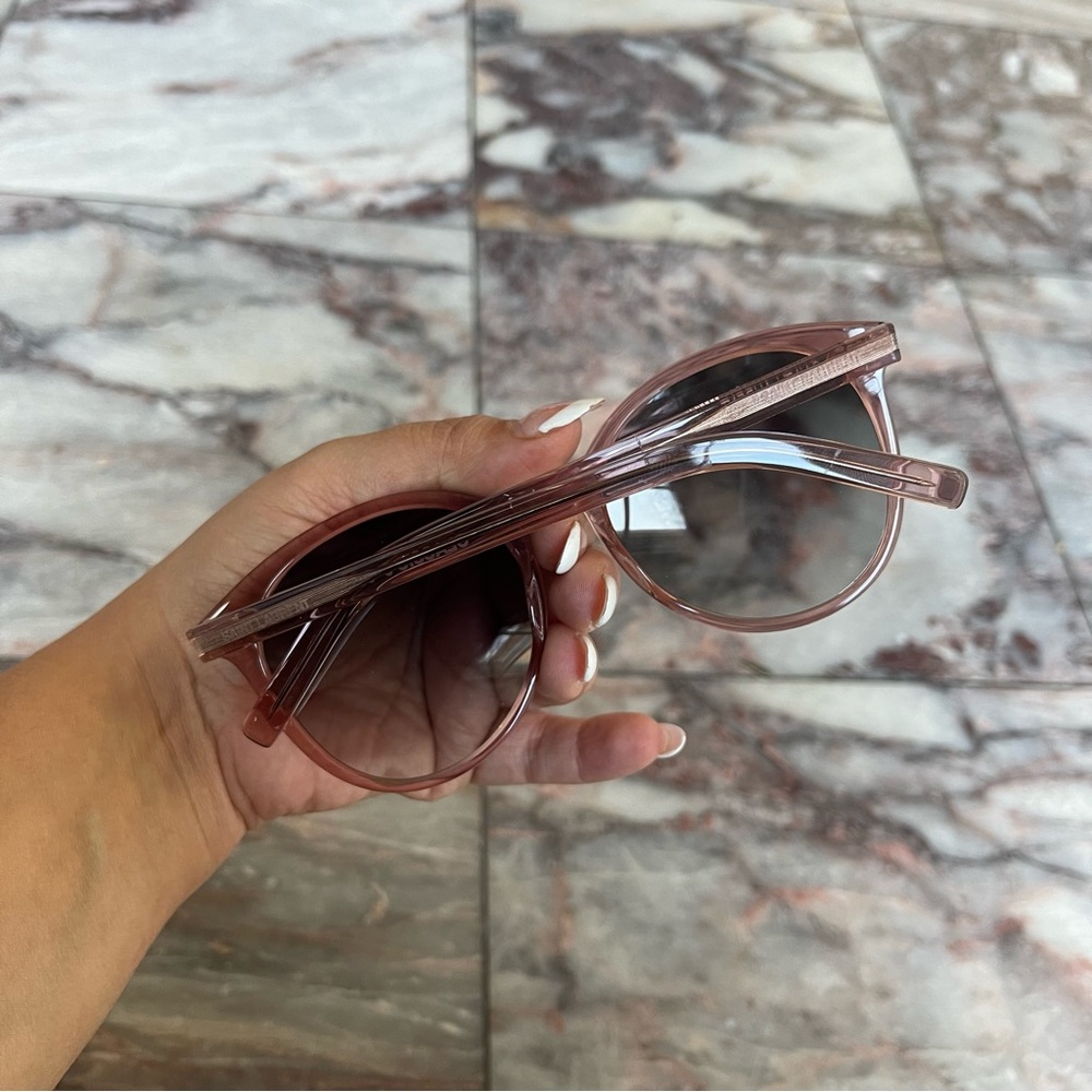 New Saint Laurent Pink Clear Sunglasses - Picture 2 of 7